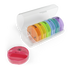 Ezy Dose Weekly 2x/Day Circular Pill Planner, Rainbow