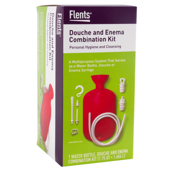 Flents Douche and Enema Combination Kit box