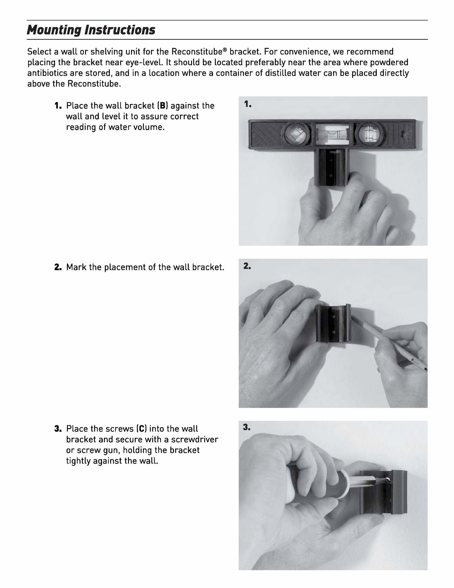 Original Reconstitube® With Pinch Valve Instructions | Apothecary Products