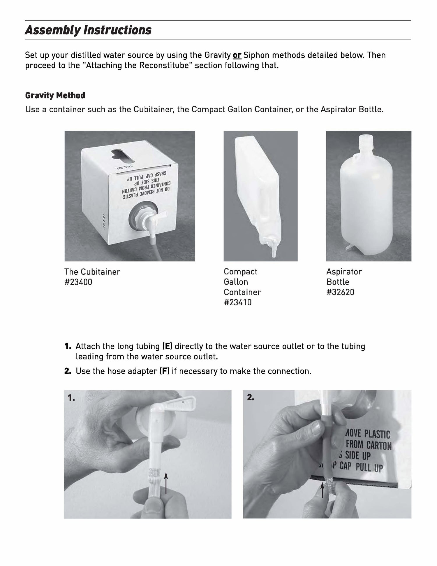 Original Reconstitube® With Pinch Valve Instructions | Apothecary Products