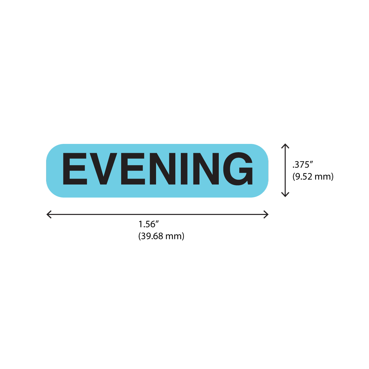 "EVENING" Label