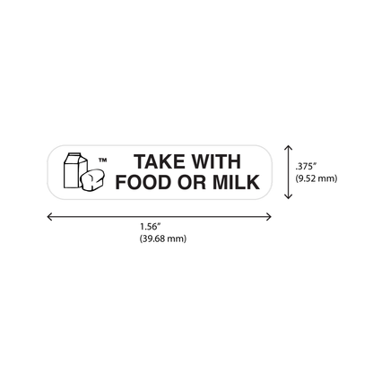 "with FOOD/MILK" Label