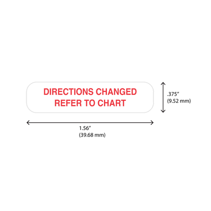 "REFER TO CHART" Label