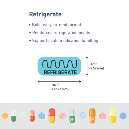 "REFRIGERATE" Label