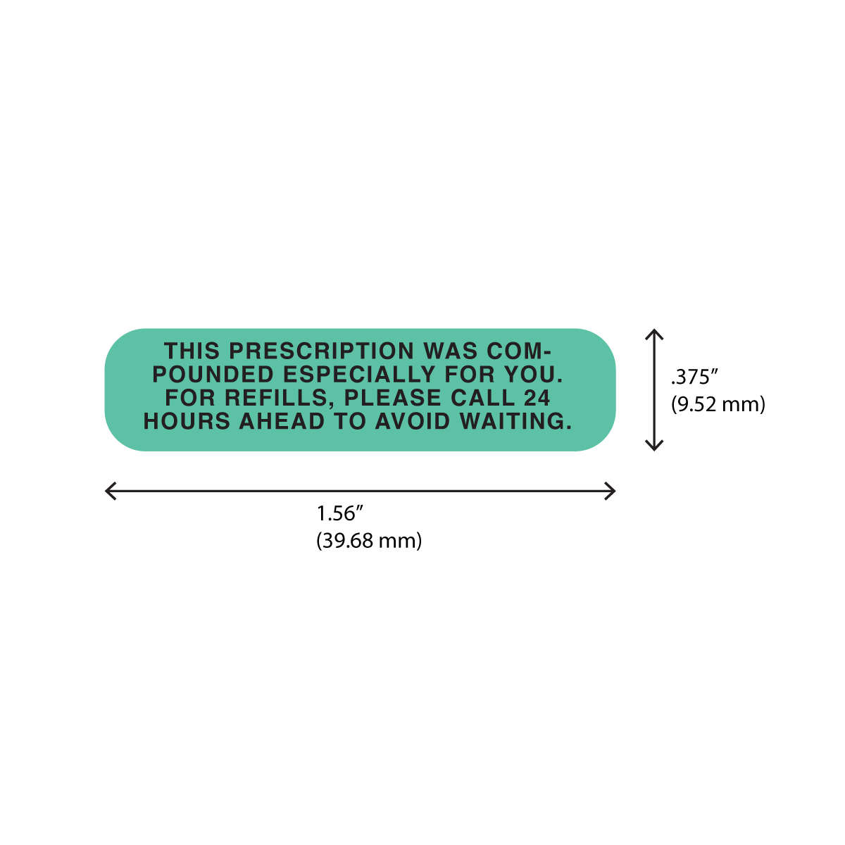 "PRESC ESPC FOR YOU" Label