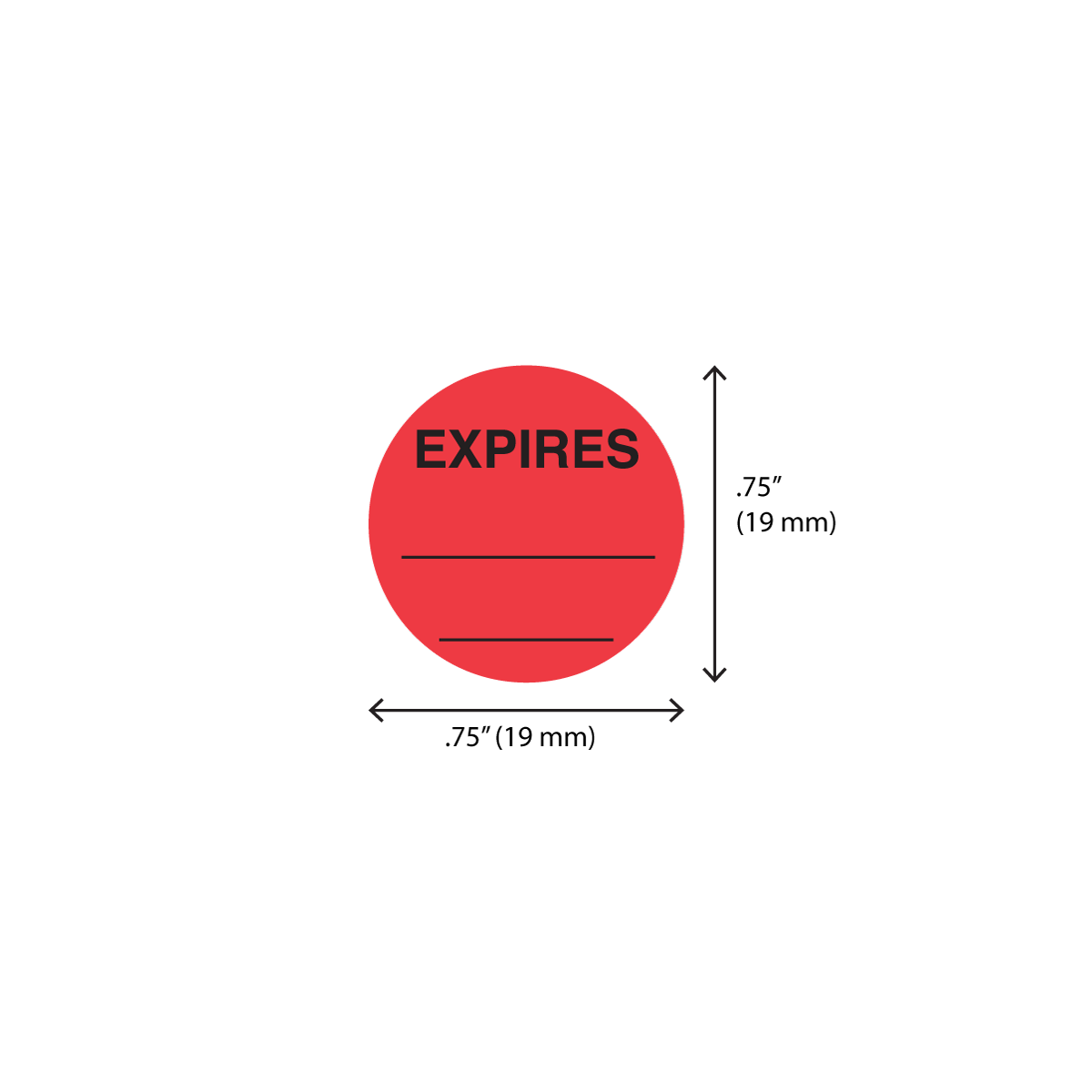 "EXPIRES__ " Spot Label