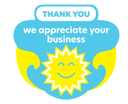 "THANK YOU APPRECIATE" Label