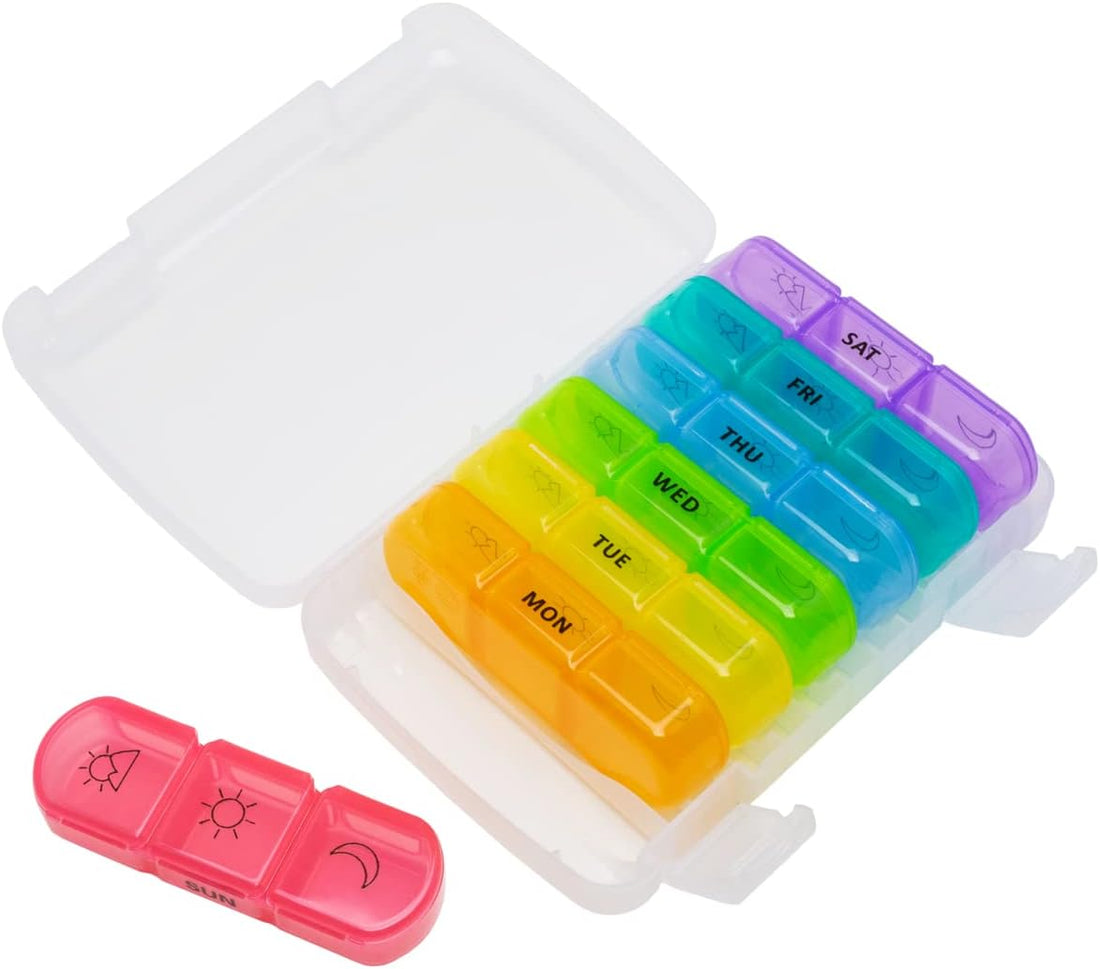 Ezy Dose® Weekly 3x/Day Pill Planner with Case, Assorted Colors