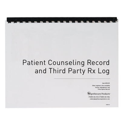 Patient Counseling Record &amp; Third-Party Rx Log