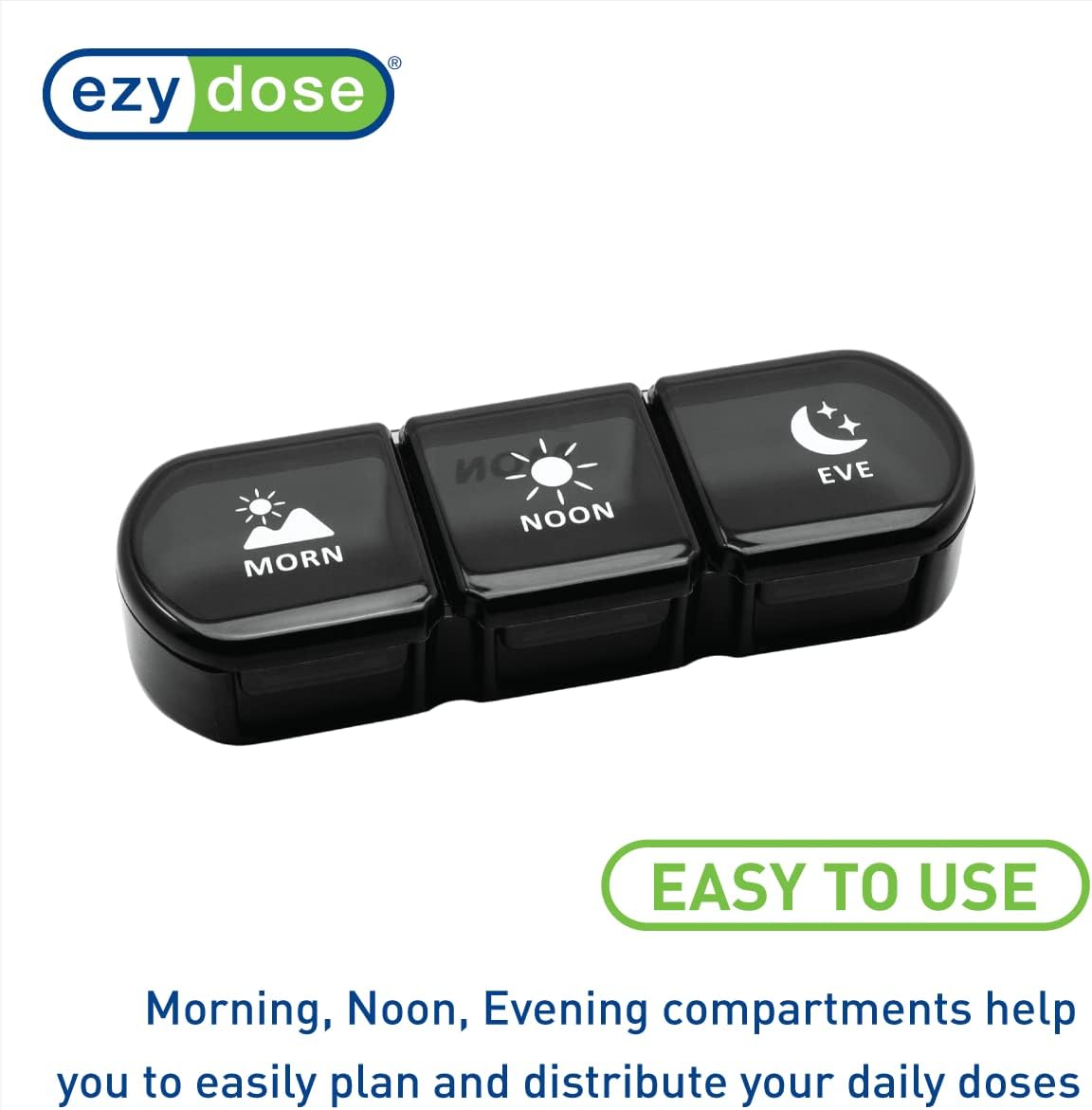 Ezy Dose® Weekly 3x/Day Pill Planner with Case, Assorted Colors