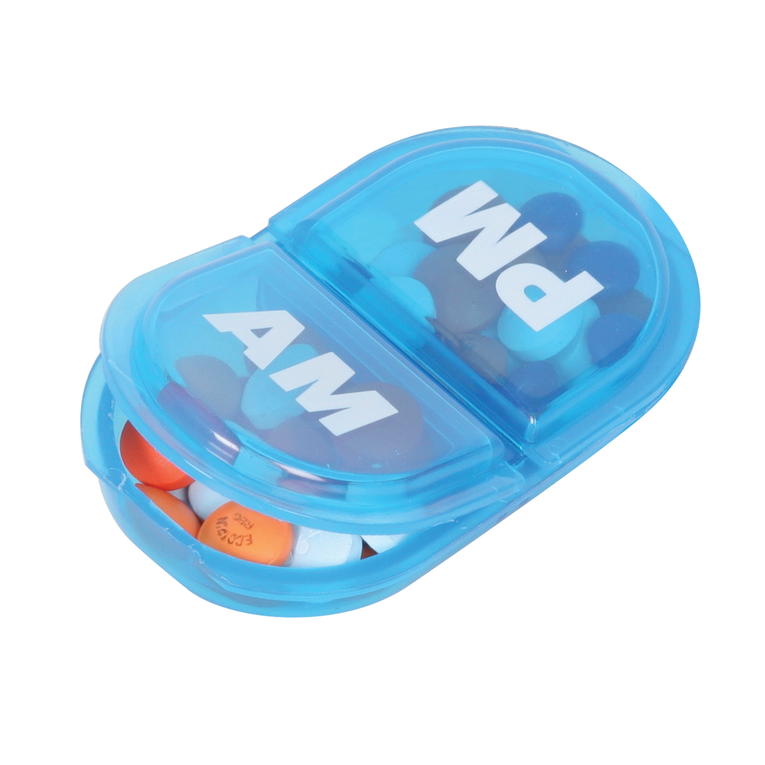 Med Manager Mini Medicine Organizer and Pill Case, Holds (10) Pill Bottles  - (6) Standard Size and (4) Large Bottles, Purple, 12 inches x 6 inches x 3