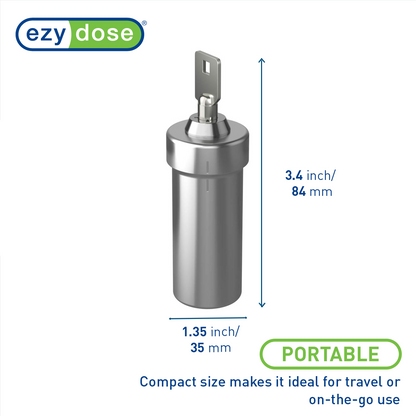Ezy Dose® Stainless Steel Locking Container - 4ct Display