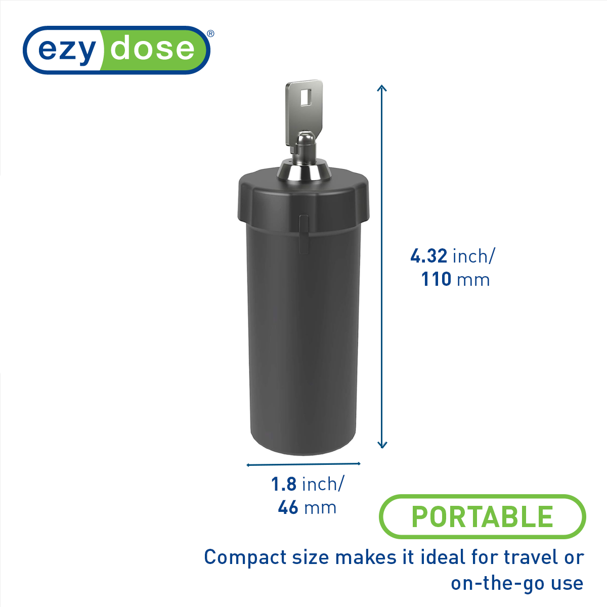 Ezy Dose® Nylon Locking Pill Container (Medium)