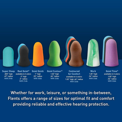 Flents® Real Quiet Ear Plugs NRR 31 (10 Pair)