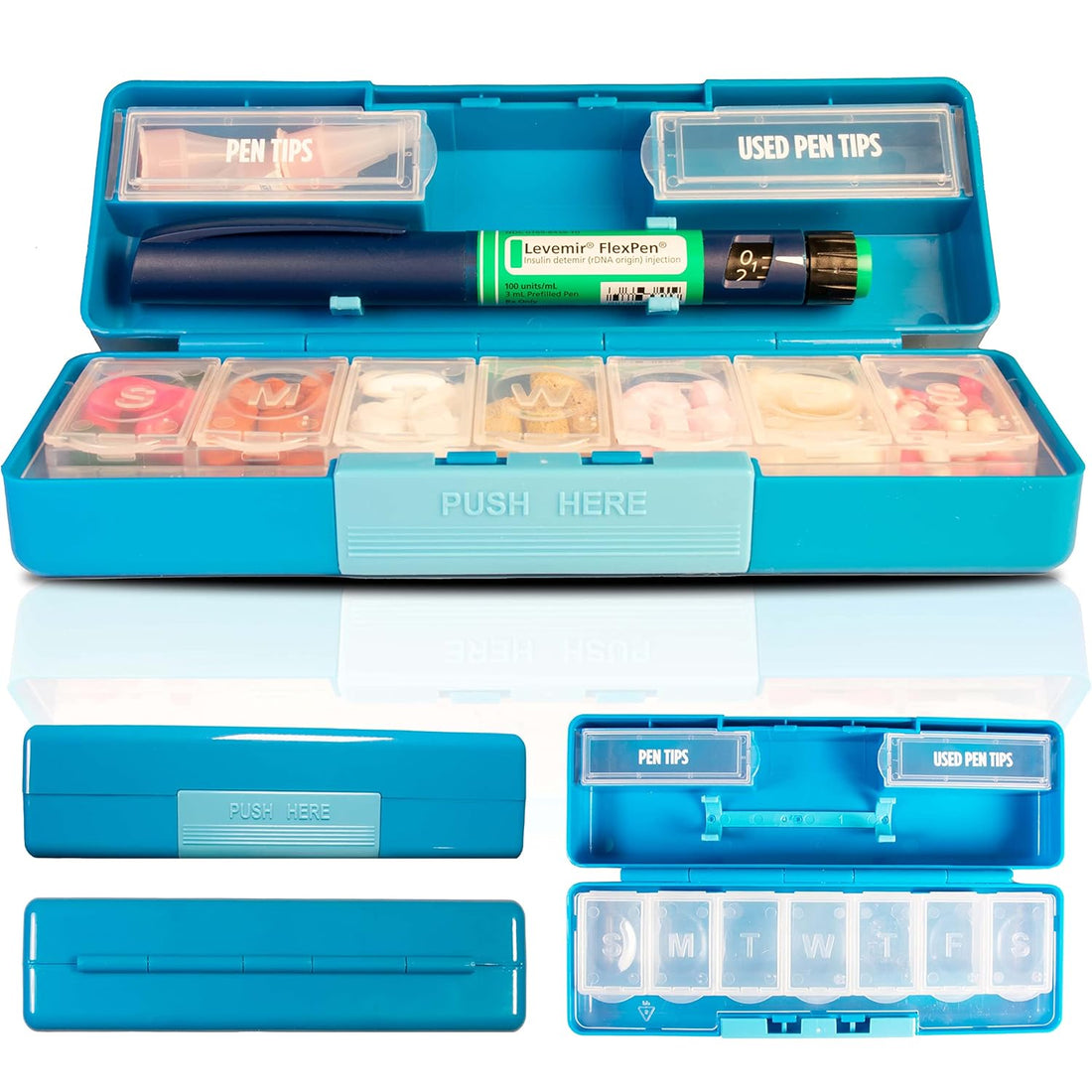 Ezy Dose® Weekly Pill Planner with Pen Holder
