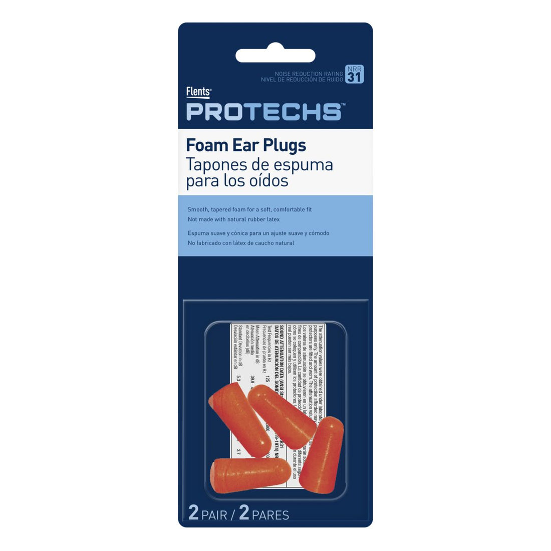 Flents® PROTECHS™ Foam Ear Plugs (2 Pair)