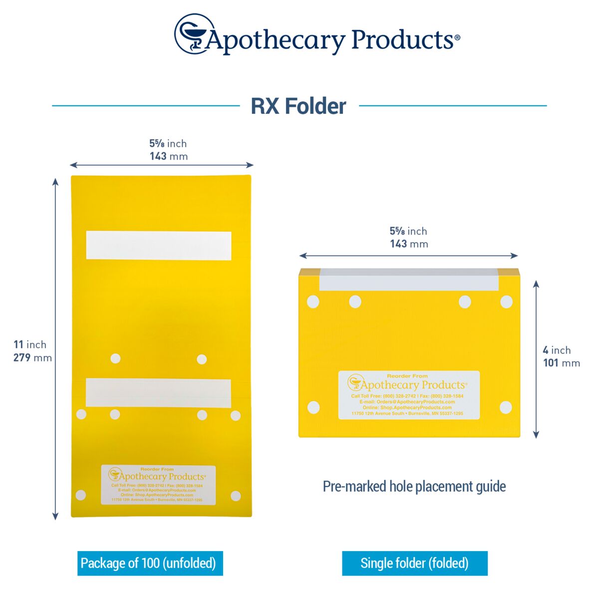 Prescription File Folders