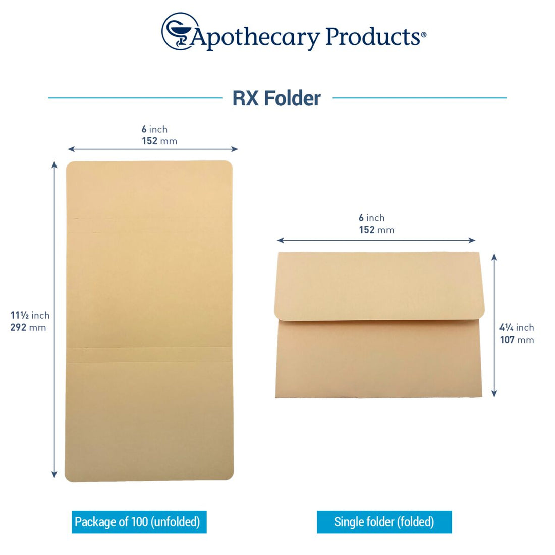 Economy Prescription File Folders