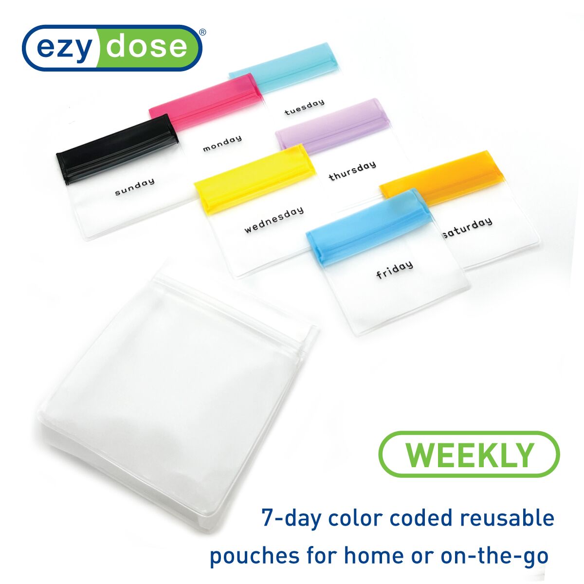 Ezy Dose® Reusable Pill and Vitamin Bags