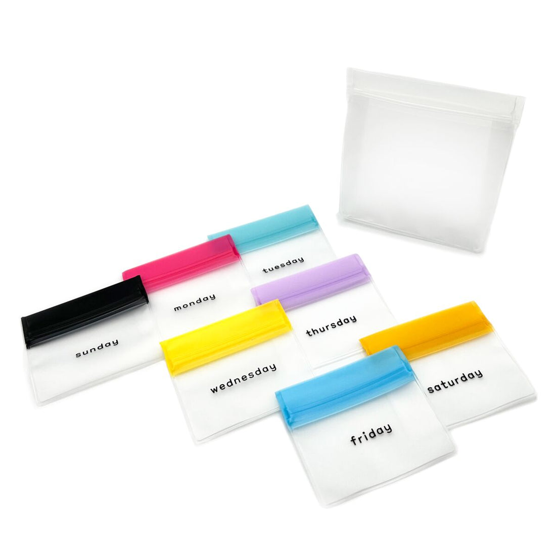 Ezy Dose® Reusable Pill and Vitamin Bags - Clip Strip
