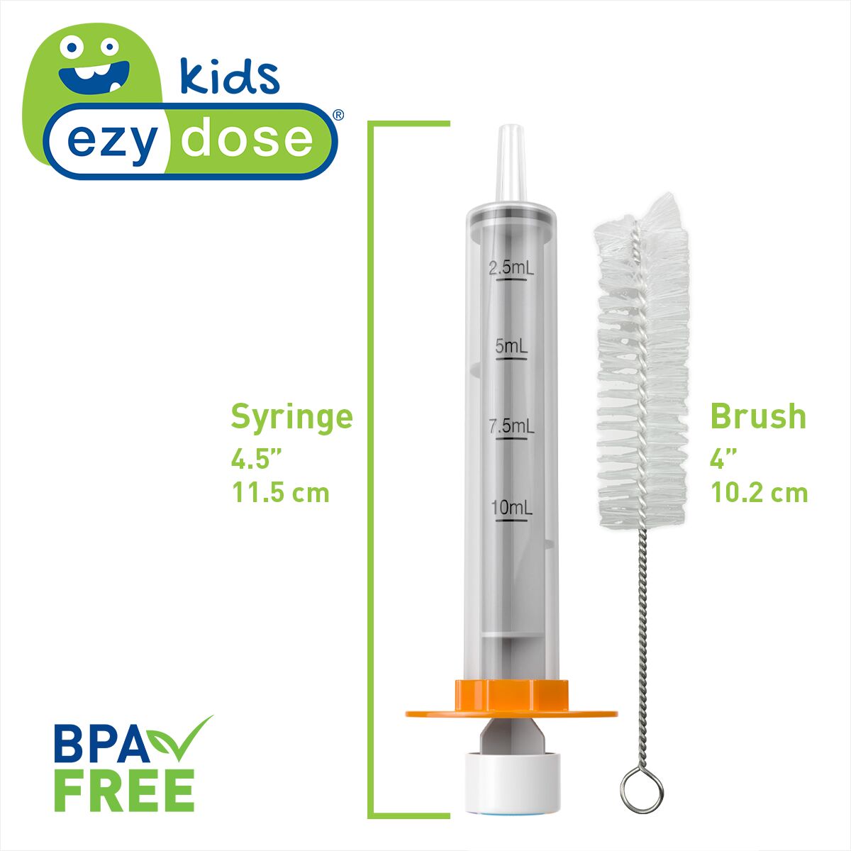 Ezy Dose Kids® True Easy Syringe with Brush