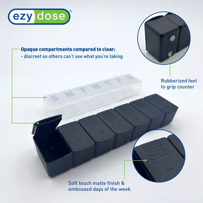 Ezy Dose® Weekly Matte Embossed Pill Organizer
