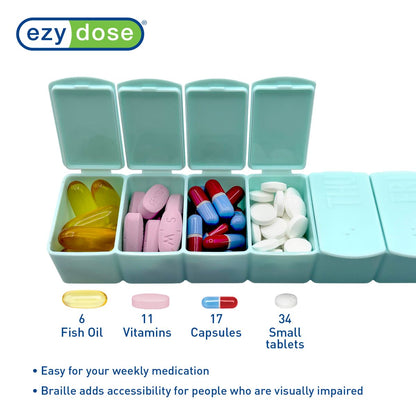 Ezy Dose® Weekly Matte Embossed Pill Organizer