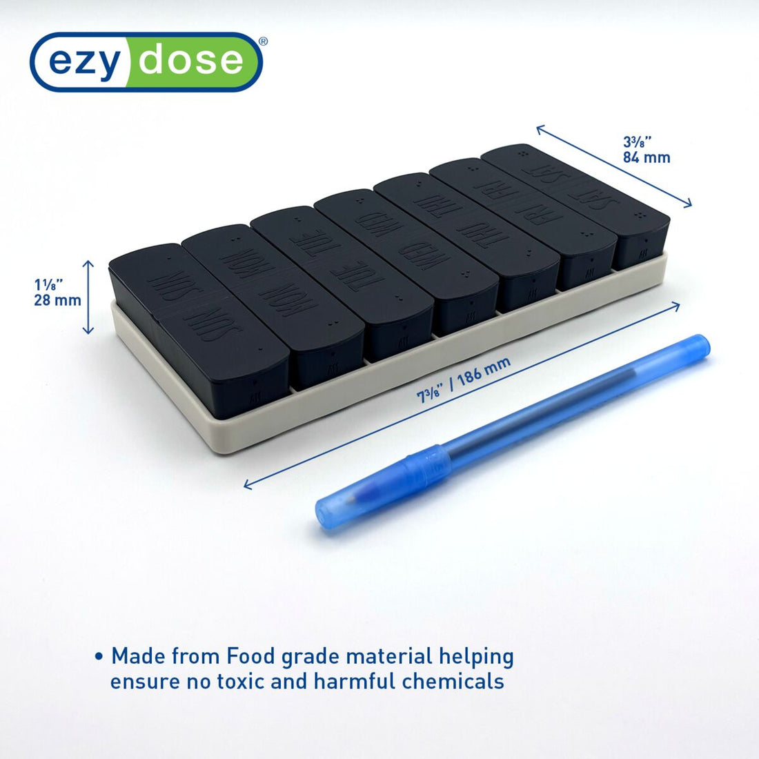 Ezy Dose® Weekly AM/PM Matte Embossed Pill Organizer