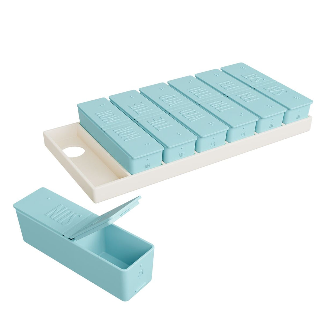 Ezy Dose® Weekly AM/PM Matte Embossed Pill Organizer