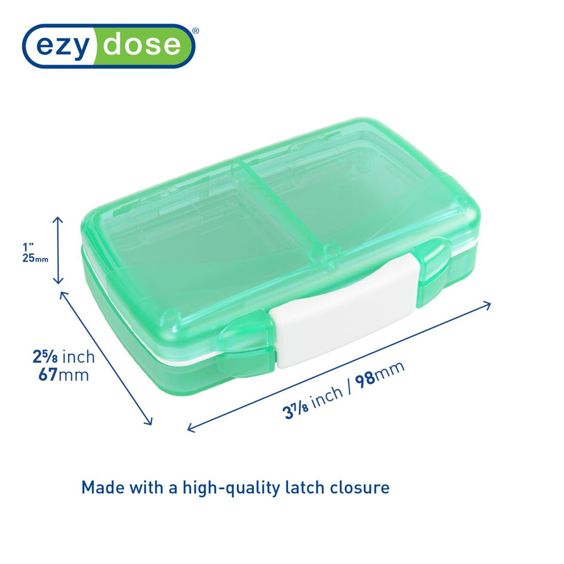 Ezy Dose® Moisture Proof Travel Pill Case