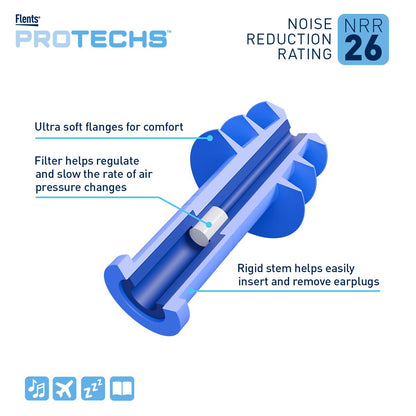 Flents® PROTECHS™ Pressure Regulating Ear Plugs