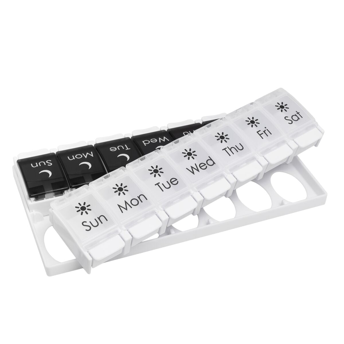 Ezy Dose® Black and White Weekly 2x/Day Pill Planner