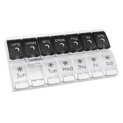 Ezy Dose® Black and White Weekly 2x/Day Pill Planner