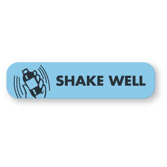 &quot;SHAKE WELL&quot; Label