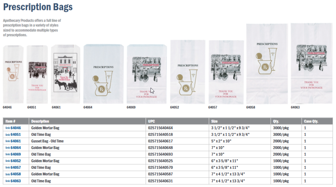 Prescription Bags