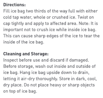 Flents® Cloth Ice Bag
