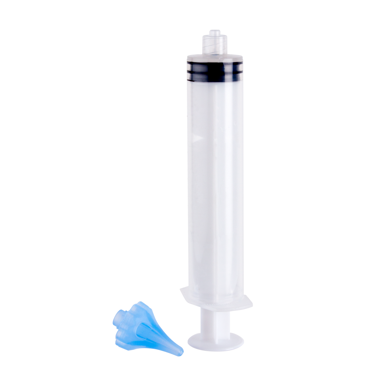 Ear wax removal syringe with removable tip