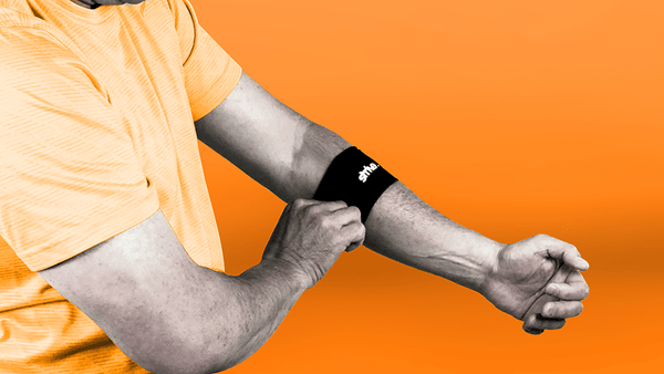 Use Strive Tennis Elbow Support Strap to alleviate elbow pain