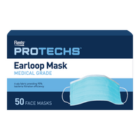 Front packaging earloop mask, 50 face masks