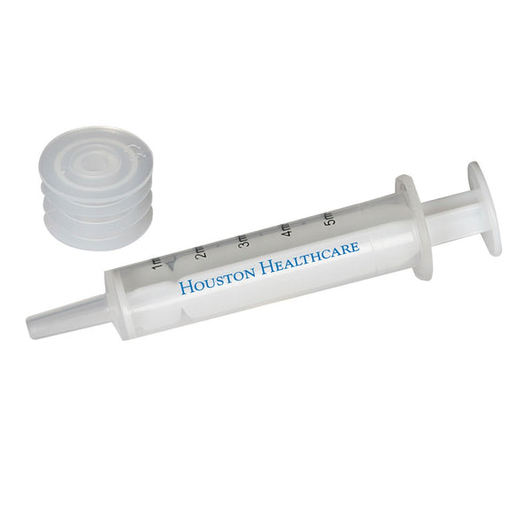 Custom Imprint Oral Syringe (1 tsp) with Adapter Plug