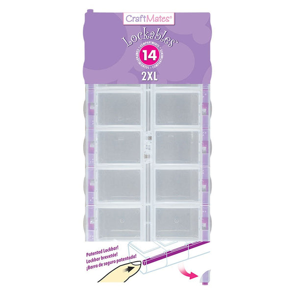 Front packaging of 14 compartment craft storage, 2XL