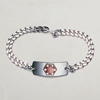 Blank Med ID Bracelet with Wallet Card
