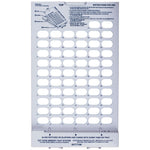 Cold Seal Blister Card Tray 62-dose tray | Apothecary Products