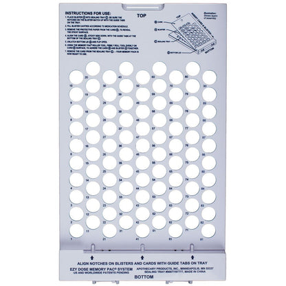Cold Seal Blister Card Tray 90-dose tray  | Apothecary Products