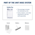 Cold Seal Tray is part of the unit dose system, includes sealing tray only