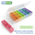 rainbow weekly pill organizer has removable compartments