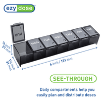 black pill organizer dimensions