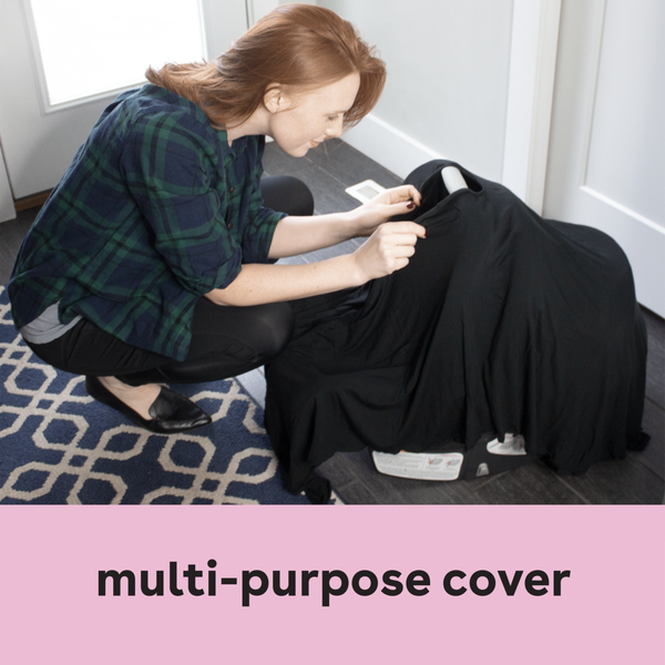 Multi-purpose nursing cover that can also be used as a car seat cover