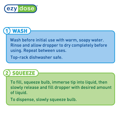 Glass dropper wash instructions