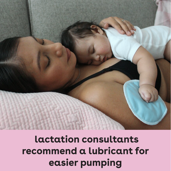Lactation consultants recommend a lubricant for easier pumping